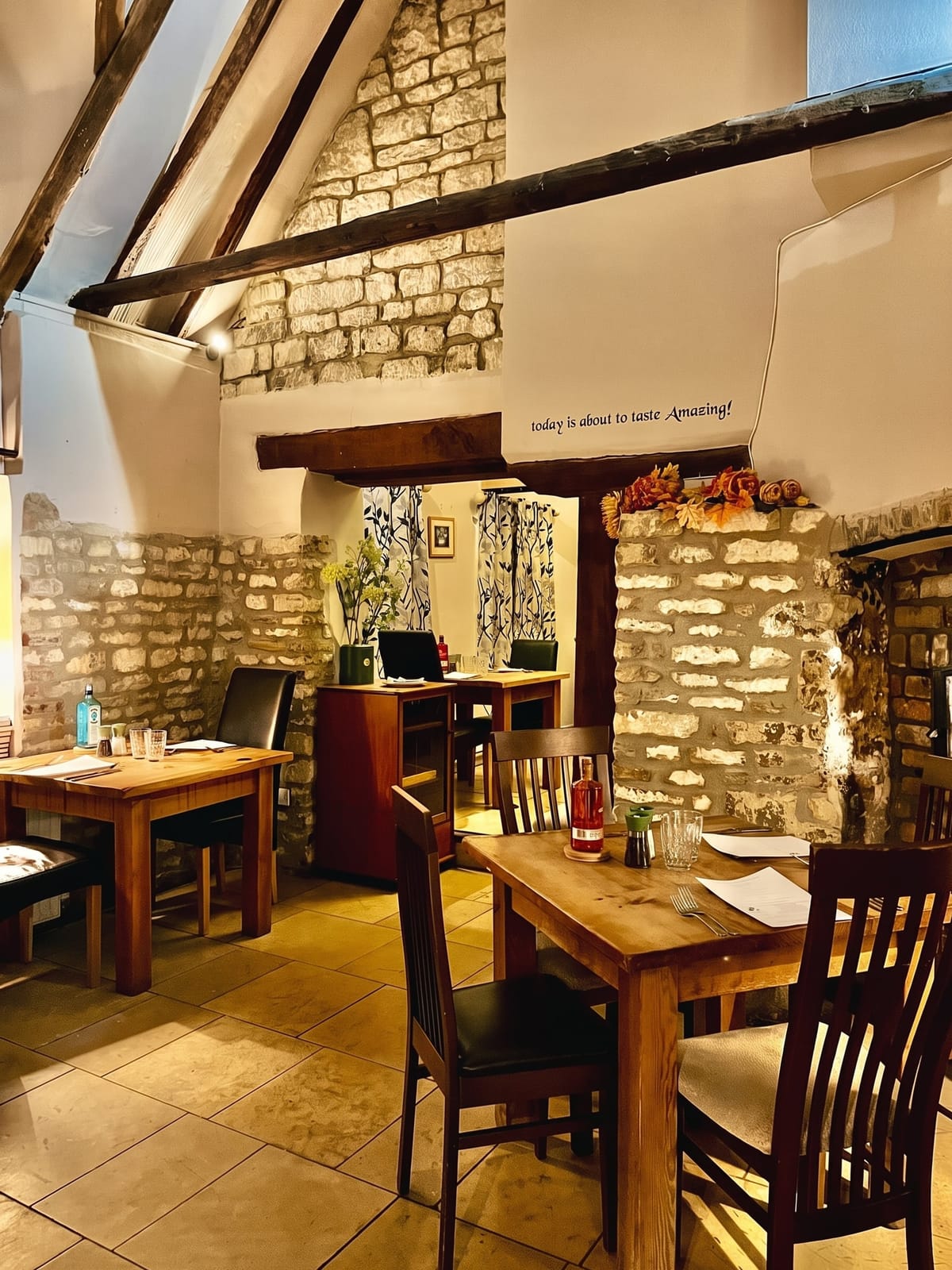 The dining room at The Pack Horse
